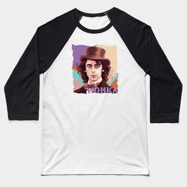 Willy Wonka Baseball T-Shirt by Pixy Official